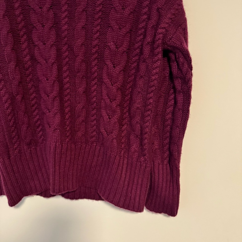 Banana Republic Fuchsia Turtleneck Merino Wool/Cashmere Sweater - Picture 10 of 11